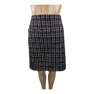 Bagatelle Collection Metallic Tweed Skirt XL